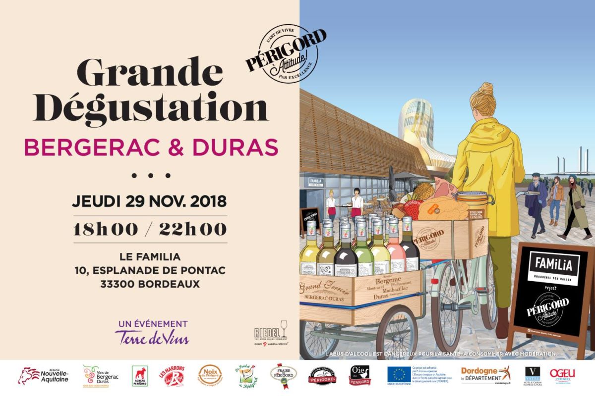 Grande Dégustation Bergerac & Duras à Bordeaux