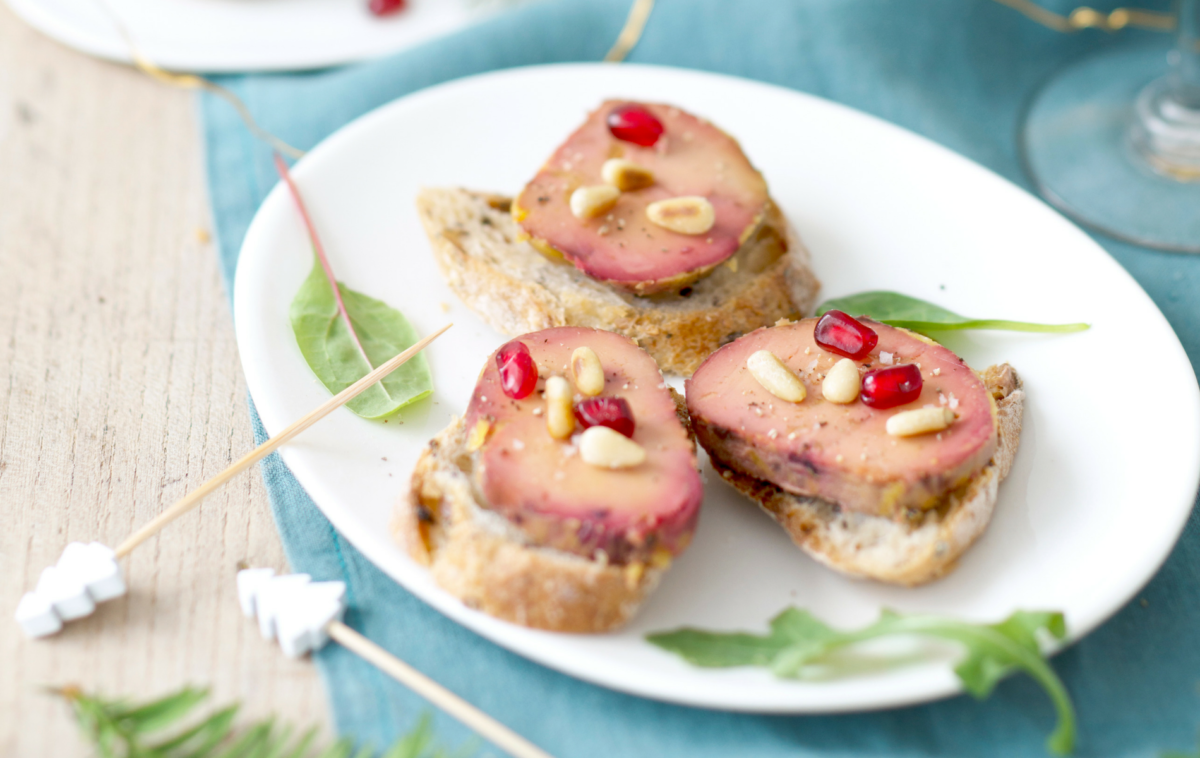 Toast de foie gras du Périgord à la betterave